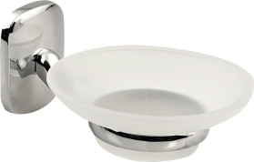 Aqualine RUMBA mýdlenka, mléčné sklo, chrom RB102