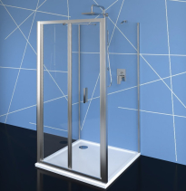 Polysan EASY LINE třístěnný sprchový kout 1000x700mm, skládací dveře, L/P varianta, čiré sklo EL1910EL3115EL3115