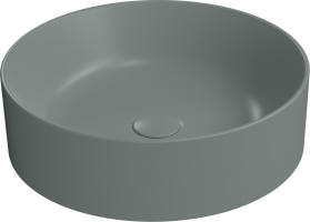 GSI KUBE X keramické umyvadlo na desku, průměr 45cm, agave mat 942704