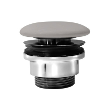 GSI GSI umyvadlová výpust 5/4“, neuzavíratelná, keramická zátka, 5-65mm, tortora mat PVC05