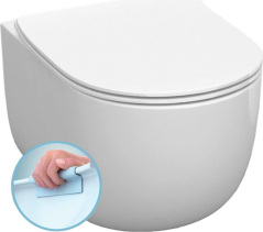 Kerasan FLO závěsná WC mísa, Rimless, 37x54cm, bílá 311101