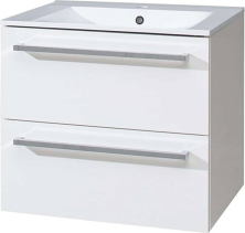 Mereo Bino, koupelnová skříňka s keramickým umyvadlem 61 cm, bílá CN660