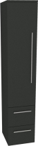 Mereo Bino, koupelnová skříňka vysoká 163 cm, levá, Multidecor, Šedý antracit CN697SEAN