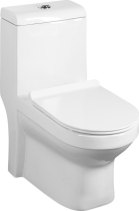 Sapho HUBERT WC kombi, spodní/zadní odpad, bílá PB304