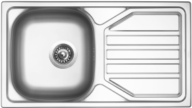 Nerezový dřez Sinks OKIO 780 V 0,5mm matný RDOKM7804355V