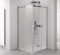 Polysan THRON SQUARE obdélníkový sprchový kout 900x800mm, hranaté pojezdy, rohový vstup TL2980-5002