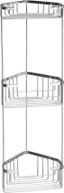 Gedy SMART třípatrová rohová police 200x590x150 mm, chrom 2484