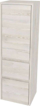Mereo Opto koupelnová skříňka vysoká 125 cm, levé otevírání, Multidecor, White Loft Pine CN995LWLP1