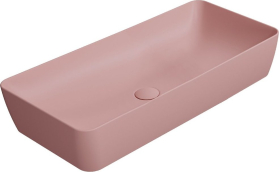 GSI NUBES keramické umyvadlo na desku 80x40cm, blush mat 904024