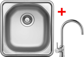 Nerezový dřez Sinks COMPACT 435 V+VITALIA CMM4655VVICL