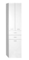 Aqualine ZOJA/KERAMIA FRESH skříňka vysoká s košem 50x184x29cm, bílá 51293
