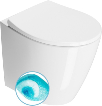GSI MODO WC mísa stojící, Swirlflush, 37x52cm, spodní/zadní odpad, bílá ExtraGlaze 981011