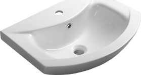 Aqualine ZERO keramické umyvadlo nábytkové 55x43, 5cm, bílá 6055