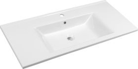 Aqualine ZUNO 100 keramické umyvadlo nábytkové 100x45cm, bílá 9100
