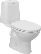 Aqualine RIGA WC kombi, dvojtlačítko 3/6l, zadní odpad, bílá RG601