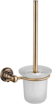 Sapho DIAMOND WC štětka závěsná, mléčné sklo, bronz 1318-08