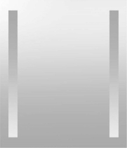 Mereo Zrcadlo 60x70 cm s LED osvětlením CN697