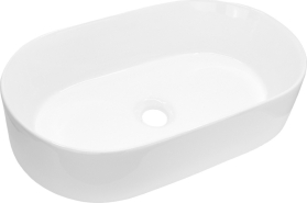 Mereo Umyvadlo na desku bez přepadu, 530x315x135 mm, oválné, keramické UC533214O