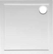 Bruckner ELSE sprchová vanička z litého mramoru, čtverec 90x90cm, bílá 800.112.4