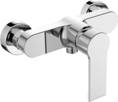 Mereo Sprchová nástěnná baterie, Dita, 150 mm, bez příslušenství, chrom CBE60103D