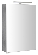 Sapho RIWA galerka s LED osvětlením, 50x70x17cm, dub stříbrný RIW050-0011