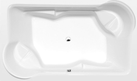 Polysan DUO obdélníková vana s konstrukcí 200x120x45cm, bílá 16211