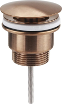 Sapho Umyvadlová výpust 5/4“, neuzavíratelná, velká zátka, 10-55mm, měď mat 542.742.5PG