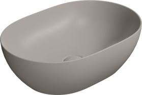 GSI PURA keramické umyvadlo na desku, 50x35cm, tortora mat 886005