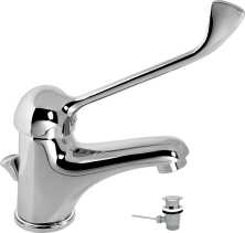 Novaservis Umyvadlová baterie s výpustí lékařská páka Metalia 55 chrom 55001L,0