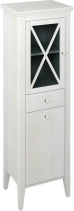Sapho CROSS skříňka vysoká s prádelním košem 49x170x39cm, levá, starobílá CR216