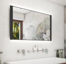 Nimco OBDELNÍKOVÁ - OSTRÉ ROHY Černé LED zrcadlo 1200x650 ZPC 41006-90