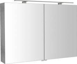 Sapho RIWA galerka s LED osvětlením, 101x70x17cm, dub stříbrný RIW100-0011