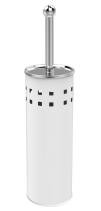 Aqualine SIMPLE LINE WC štětka válcová s otvory, bílá 04002W