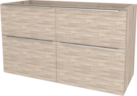 Mereo Mailo, koupelnová skříňka 121 cm, chrom madlo, Multidecor, Dub Kronberg světlý CN593SDKRS