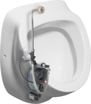 Isvea DYNASTY urinál s automatickým splachovačem 6V DC, zakrytý přívod vody, 39x58 cm 10SZ92001-SENSOR