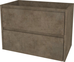 Mereo Opto, koupelnová skříňka 81 cm, Multidecor, Beton Chicago tm šedý CN991SBCS2