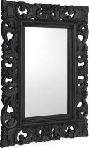 Sapho SAMBLUNG zrcadlo ve vyřezávaném rámu 60x80cm, černá IN128