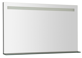 Sapho BRETO zrcadlo s LED osvětlením a policí 100x60, 8cm BT100