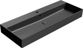 GSI KUBE X keramické umyvadlo 120x47cm, černá mat 9424126