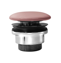 GSI GSI umyvadlová výpust 5/4“, neuzavíratelná, keramická zátka, 5-65mm, blush mat PVC24
