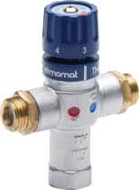 Sapho Termostatický regulátor teploty vody, 1/2", 30-60 stupňů, zpětné klapky TMT12MPM
