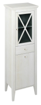 Sapho CROSS skříňka vysoká s prádelním košem 49x170x39cm, pravá, starobílá CR215