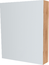 Mereo Koupelnová skříňka zrcadlová 60 cm, galerka, 1x dvířka levá, Multidecor, Dub Riviera mountain CN798G61DMON