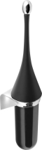 MARPLAST COLORED WC štětka závěsná, ABS, Soft Touch, černá mat A65801NE