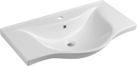 Aqualine ZARA 80 keramické umyvadlo nábytkové 79, 5x46cm, bílá 10080