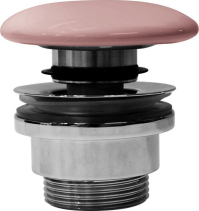 GSI GSI umyvadlová výpust 5/4“, click-clack, keramická zátka, 5-65mm, blush mat PCS24