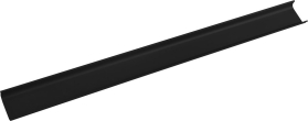Sapho CHANEL dekorační lišta mezi zásuvky 1145x70x20 mm, černá mat DT121