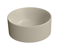 GSI KUBE X keramické umývátko na desku, průměr 32cm, creta mat 943508