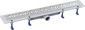 Aqualine MARMI podlahový žlab s nerezovým roštem, L-710, DN50 1702-70
