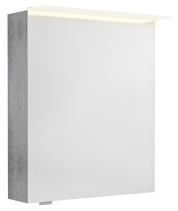 Sapho LINEX galerka s LED osvětlením, 60x70x15cm, levá/pravá, dub stříbrný LX060-0011